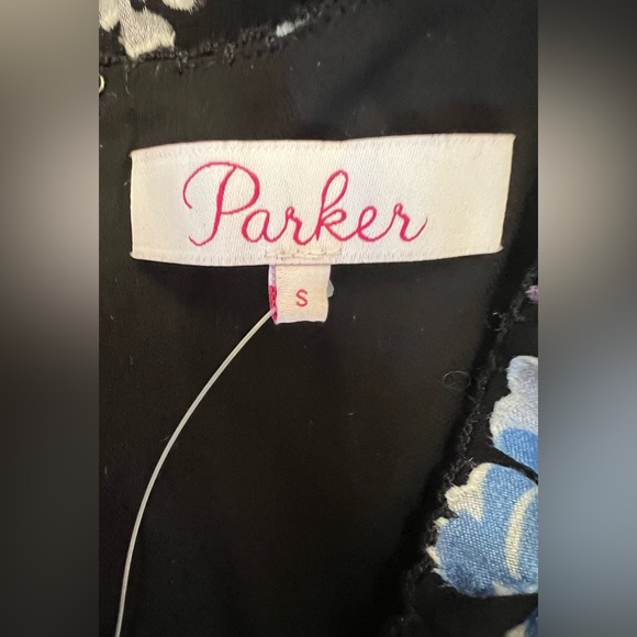Parker - NWOT - Midi/Maxi, Hi/Low, Black/Floral, Hidden back zip, stunning! S - Picture 3 of 4